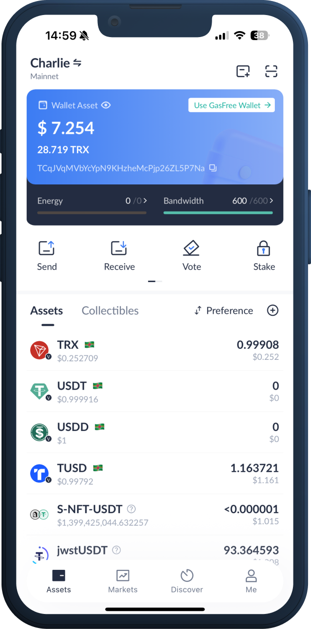 Example for Tronlink